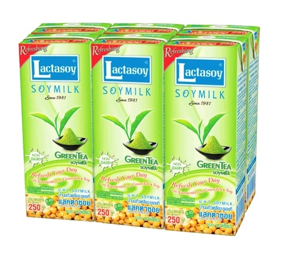 Bevanda di soia con tè verde - Lactasoy 6x 250ml.